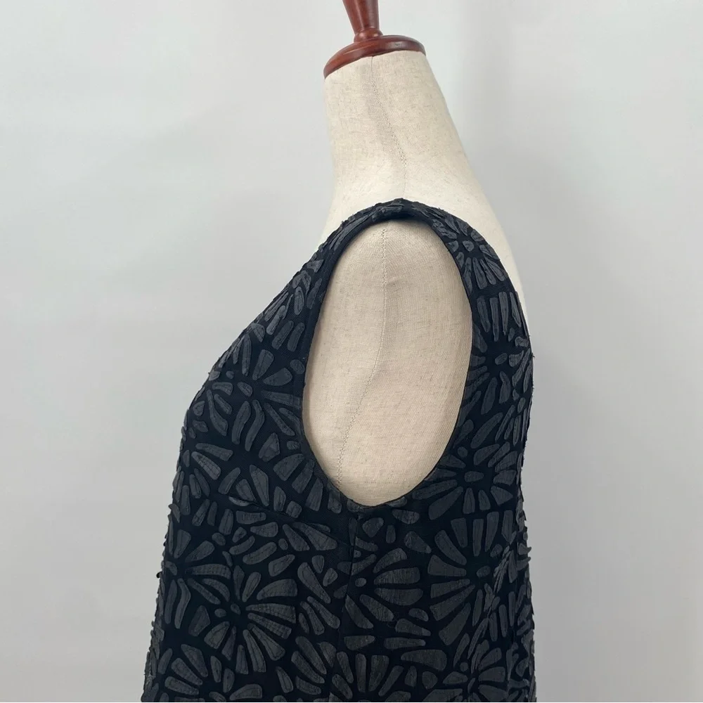 Plenty by Tracy Reese Black A-Line Floral Party Mini Dress Small‎ - Picture 7 of 10